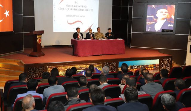 Cizre'de okul güvenliği toplantısı düzenlendi