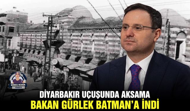 Diyarbakır uçuşunda aksama: Bakan Gürlek Batman’a indi