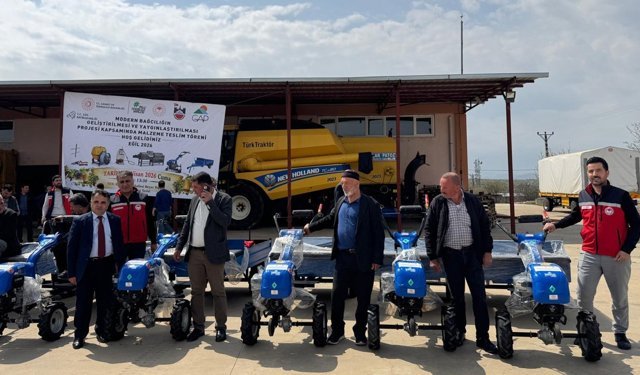 Diyarbakır’da bağcılara modern ekipman desteği