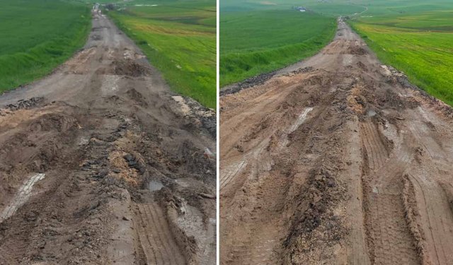 Diyarbakır’da yol çöktü, eğitim aksadı