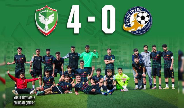 Amedspor farklı kazandı: 4-0