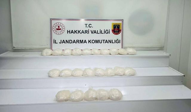 Yüksekova’da 22 kilo yasaklı madde ele geçirildi