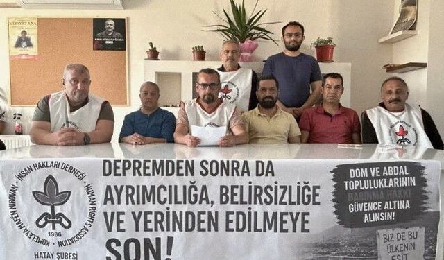 İHD: Dom, Roman ve Abdal topluluklarında yerinden edilme riski