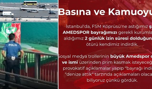 Barikat İstanbul’dan Amedspor pankartı açıklaması