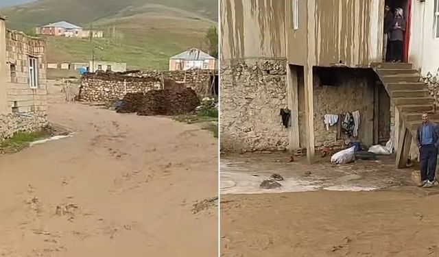 Van Başkale'de sel