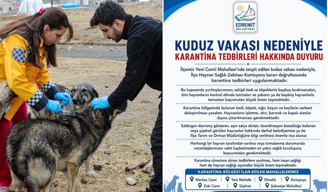 Van’da kuduz karantinası