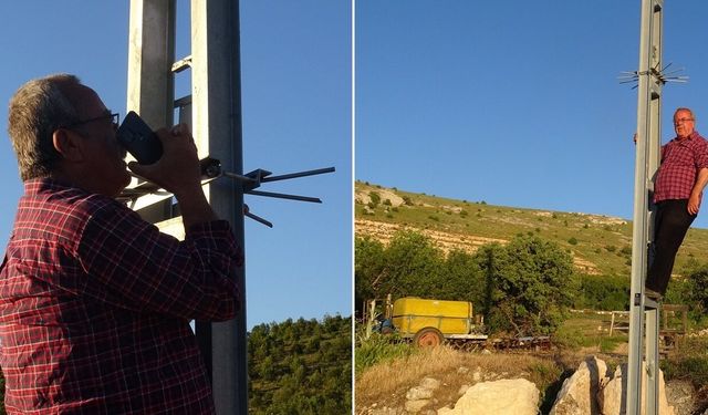 Malatya’da baz sefaleti: Konuşmak için elektrik direğine tırmanıyorlar