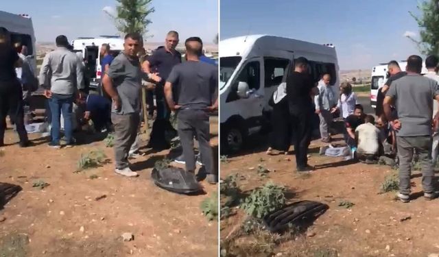 Para nakil aracı minibüsle çarpıştı: 15 yaralı
