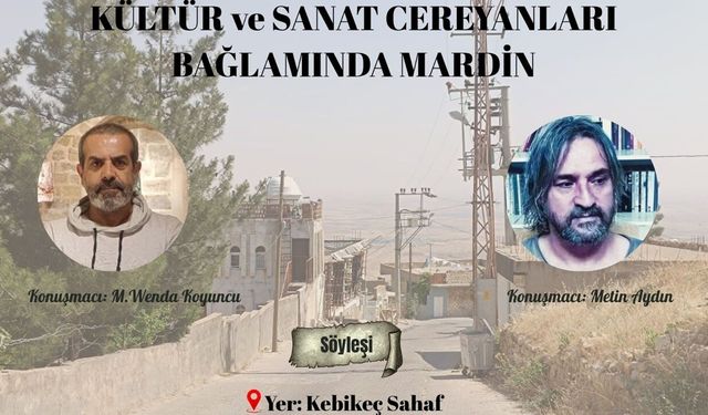 Mardin’de kültür sanat söyleşisi: 28 Haziran’da Kebikeç Sahaf'ta