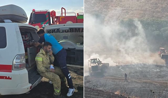 Bingöl’de arazi yangın: 4 personel dumandan etkilendi