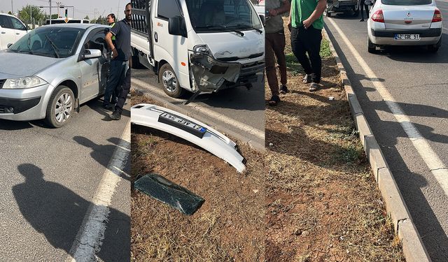 Diyarbakır YİKOB kavşağında trafik kazası