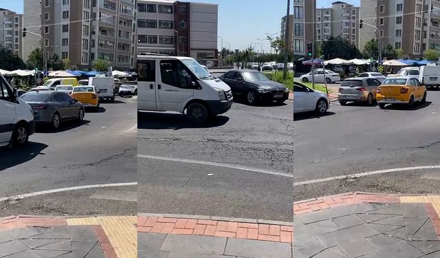 Diyarbakır’daki pazar trafiği isyan ettirdi!