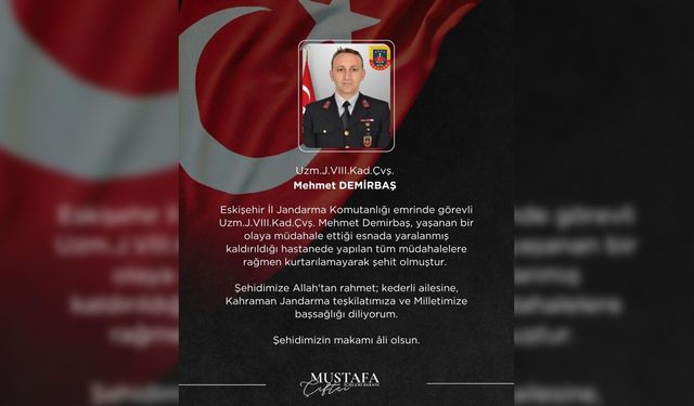Eskişehir'de çatışma: Jandarma hayatını kaybetti