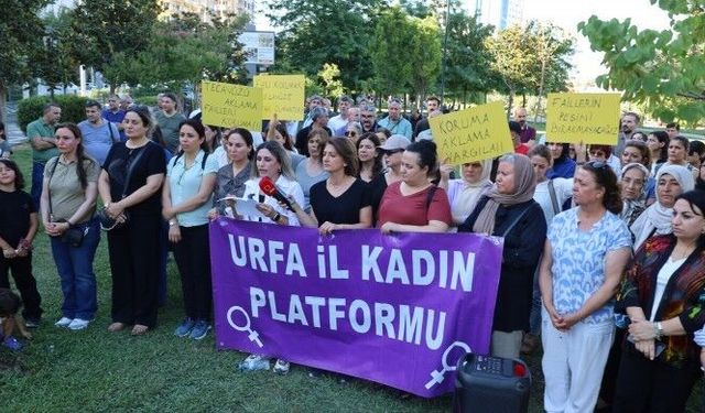 Urfa’da kadınlardan protesto eylemi