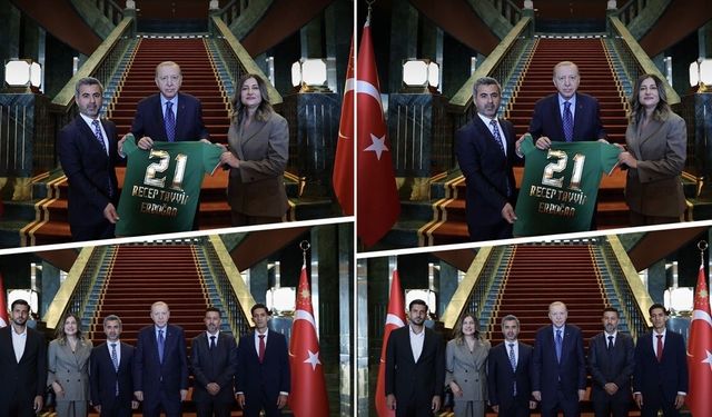 Amedspor heyeti Erdoğan ile görüştü