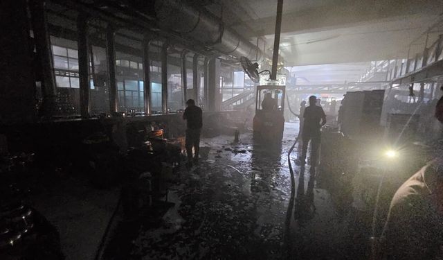Kahramanmaraş'ta fabrika yangını
