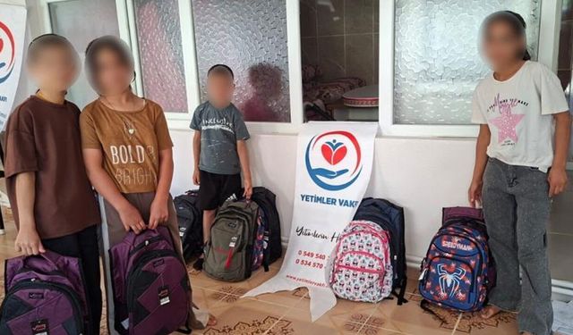 Diyarbakır’da 43 yetim öğrenciye kırtasiye yardımı