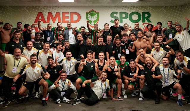 Amedspor’un zafer şifresi soyunma odasında yazıldı