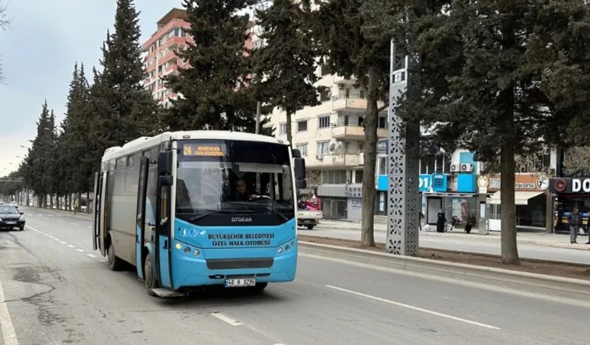 Kahramanmaraş'ta ücretsiz toplu ulaşım uygulamasına son verildi