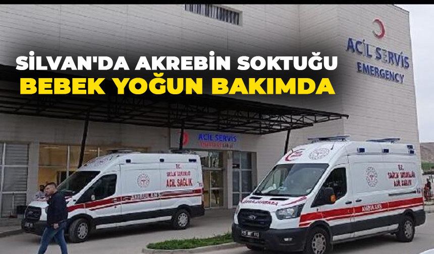 Silvan'da akrebin soktuğu bebek yoğun bakımda