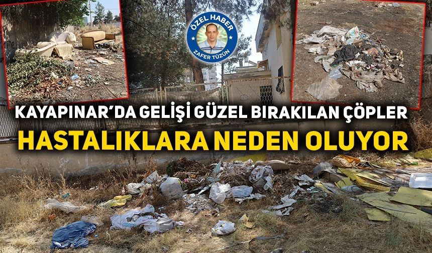 Kayapınar’da gelişi güzel bırakılan çöpler hastalıklara neden oluyor