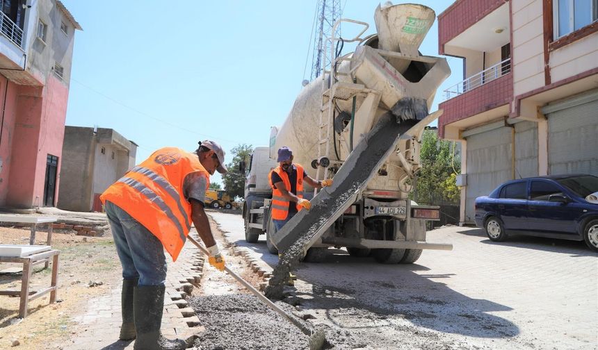 Ergani’de yol onarım çalışmalarına başlandı