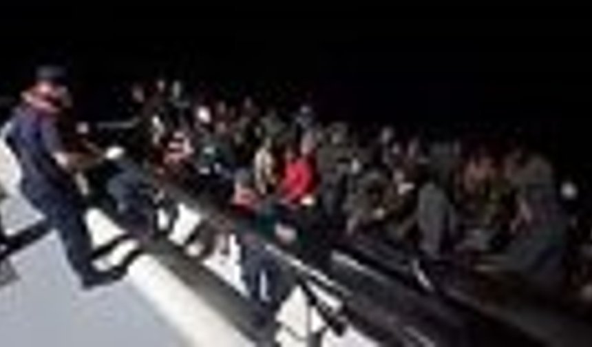 Marmaris’te 47 düzensiz göçmen kurtarıldı