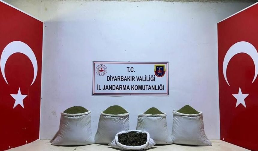 Lice'de 111 kilo esrar ele geçirildi