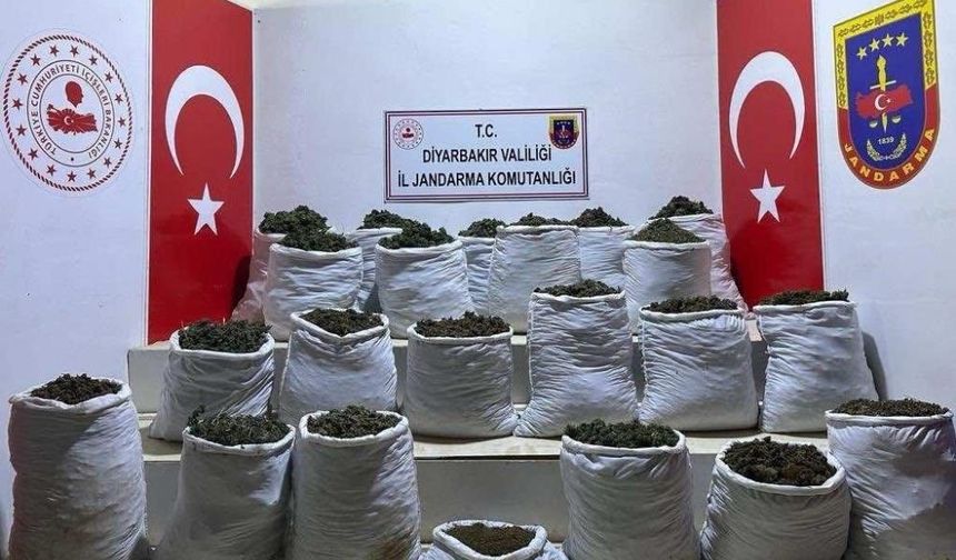Lice’de 280 kilo esrar ele geçirildi