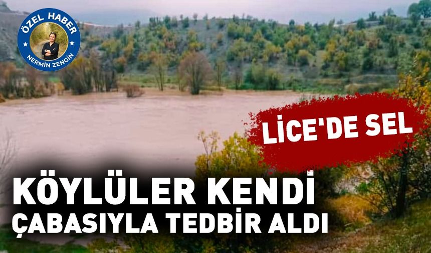 Lice'de sel; köylüler kendi çabasıyla tedbir aldı