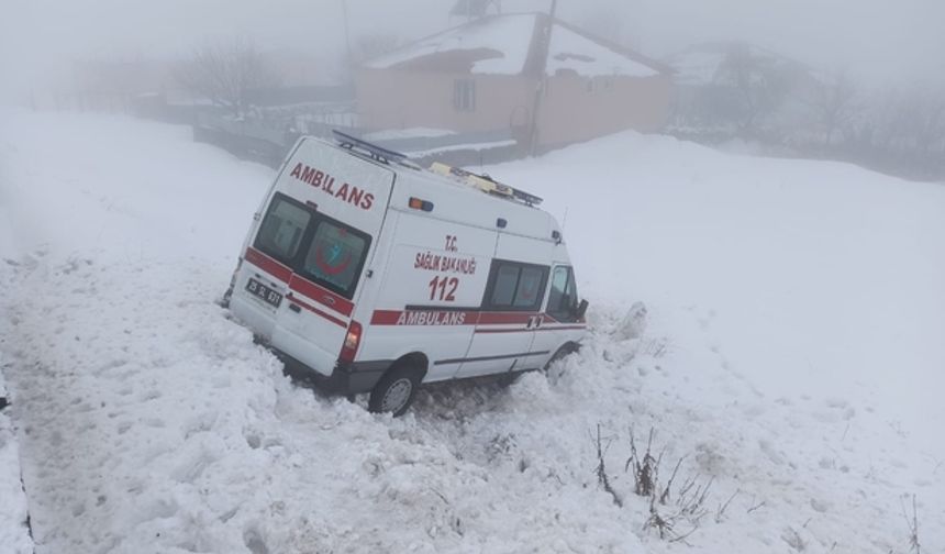 Ambulans şarampole düştü: 6 yaralı