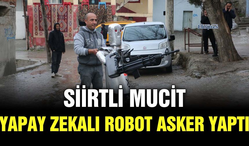 Siirtli mucit, yapay zekalı robot asker yaptı