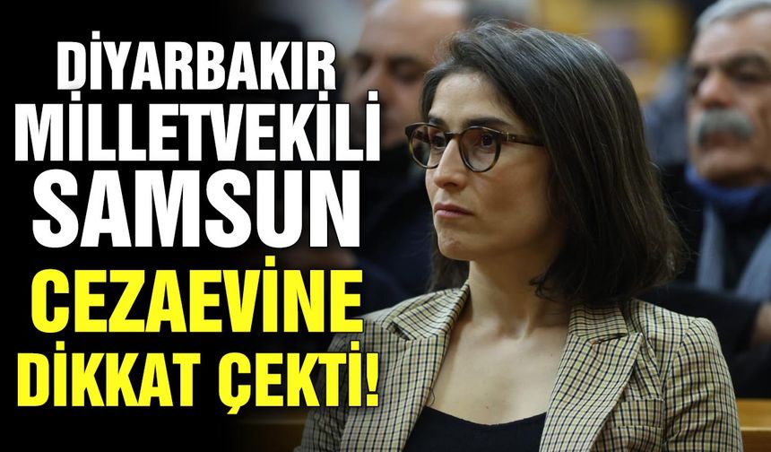Diyarbakır milletvekili, Samsun cezaevine dikkat çekti!