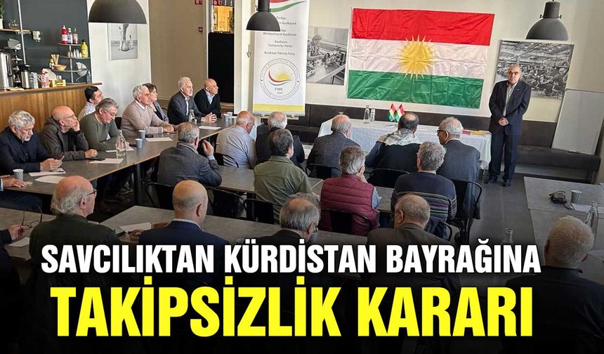 Savcılıktan Kürdistan bayrağına takipsizlik kararı