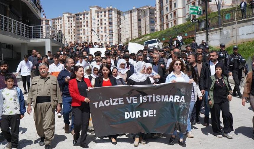 Şırnak’ta taciz protestosu
