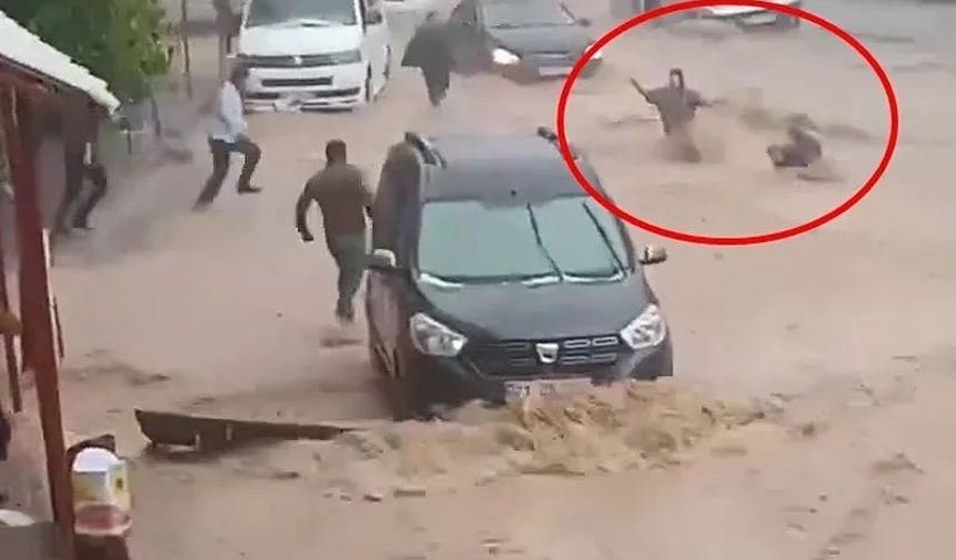 Cizre’de sel felaketi: 1 çocuk 2 kişi sele kapıldı