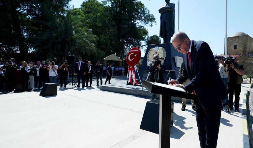 Erdoğan ve siyasi liderler, KKTC ziyaretinde