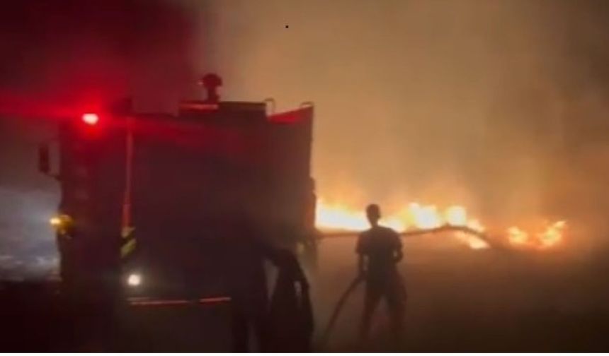 Şırnak'taki anız yangınında 400 dönüm alan zarar gördü