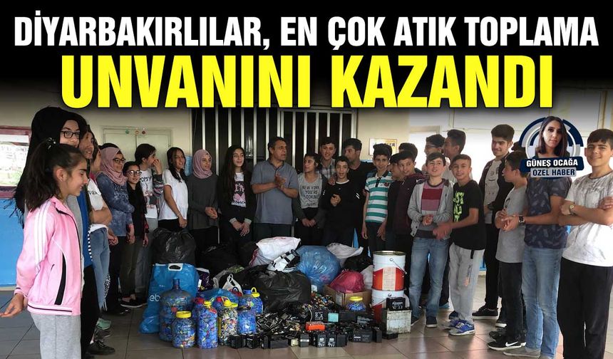 Diyarbakırlılar, en çok atık toplama unvanını kazandı