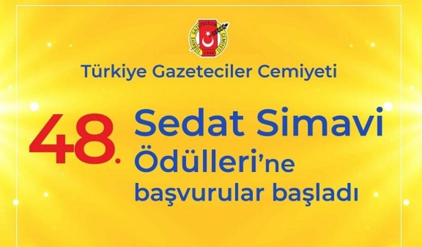 Sedat Simavi Ödülleri'ne başvurular başladı