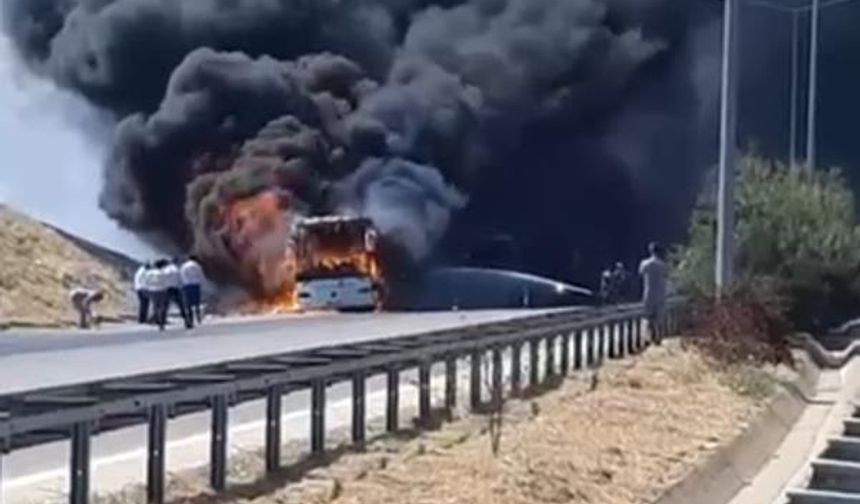 Otoyolda can pazarı: 41 yolcu son anda kurtuldu