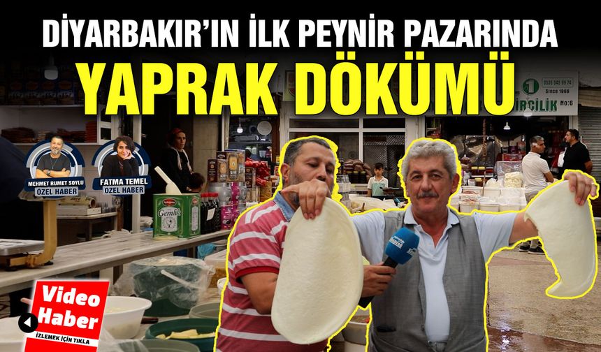 Diyarbakır’ın ilk peynir pazarında yaprak dökümü