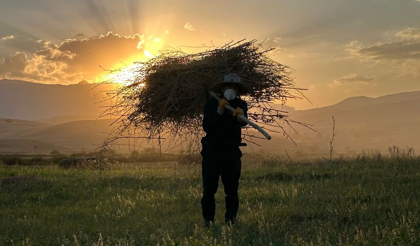 Hakkari’de çiftçilerin kış mesaisi