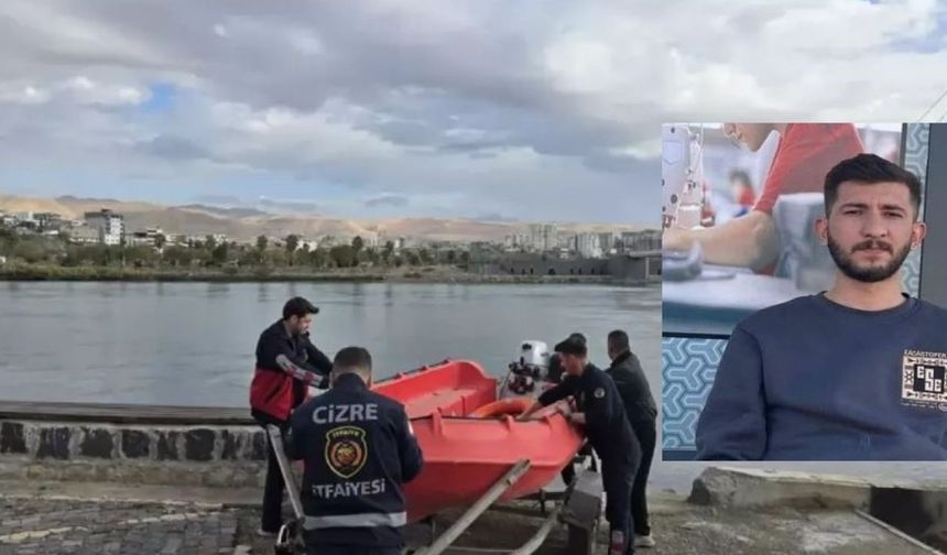 Kayıp genç için Dicle Nehri'nde arama çalışması başlatıldı