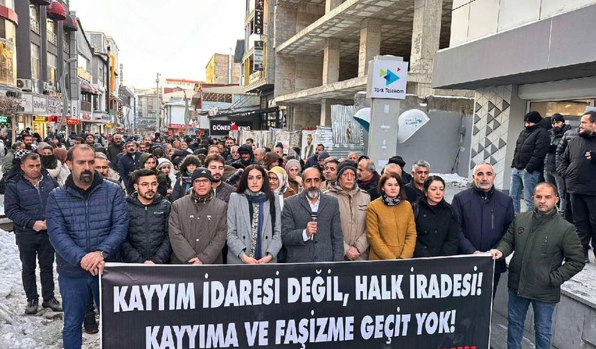 Van'da kayyuma karşı ortak protesto