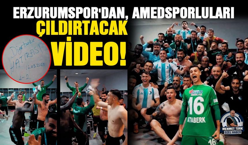 Erzurumspor'dan, Amedsporluları çıldırtacak video!