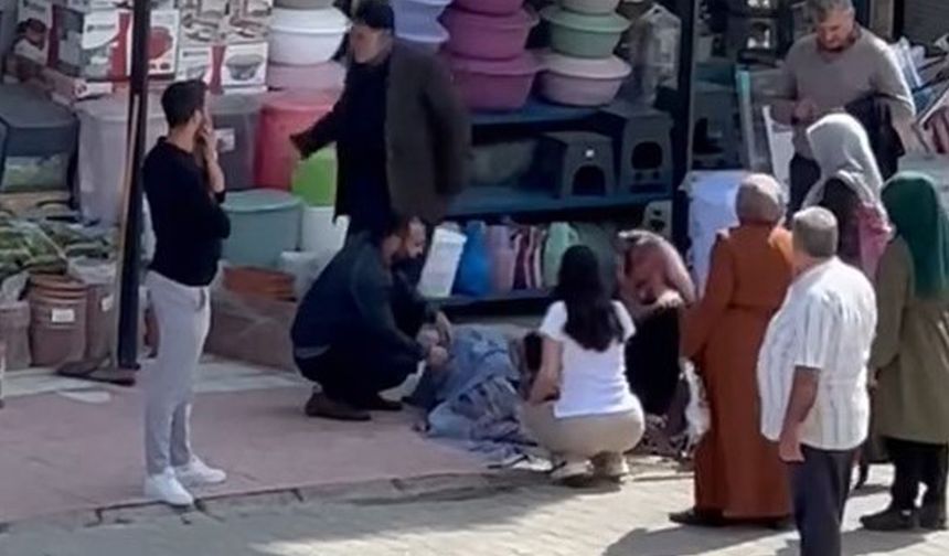 Cam silen kadın 1. kattan düştü