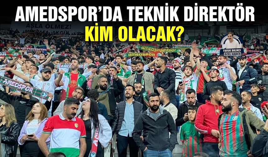Amedspor’da teknik direktör kim olacak?