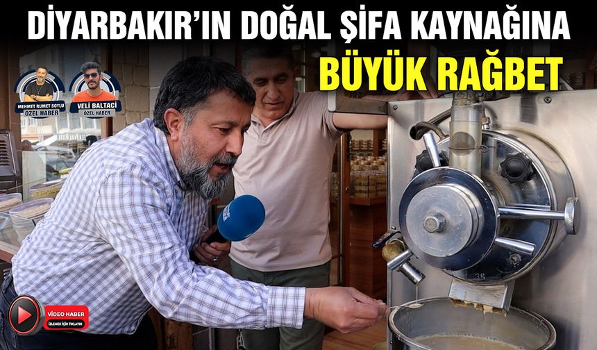 Diyarbakır’ın doğal şifa kaynağına büyük rağbet