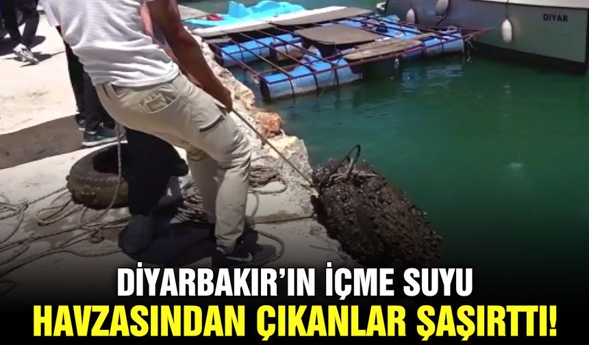 Diyarbakır’ın içme suyu havzasından çıkanlar şaşırttı!